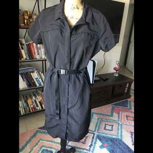 The north face black belted dress